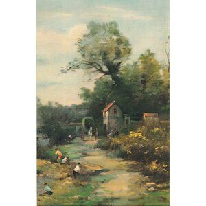 Vintage Calendar Print "Farmlands" 6 x 9